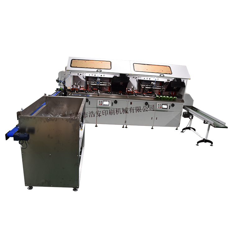 767-2全自動(dòng)雙色絲印機(jī)+上料機(jī)